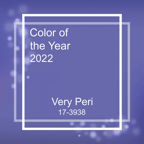 Nagyon peri színe az év 2020 koncepció — Stock Vector