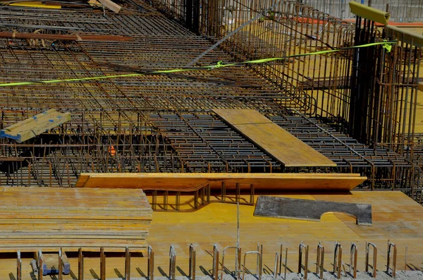 Huizen Gebouwd Van Gewapend Staal Beton Zijn Aardbevingsbestendig Kunnen Verschillende — Stockfoto