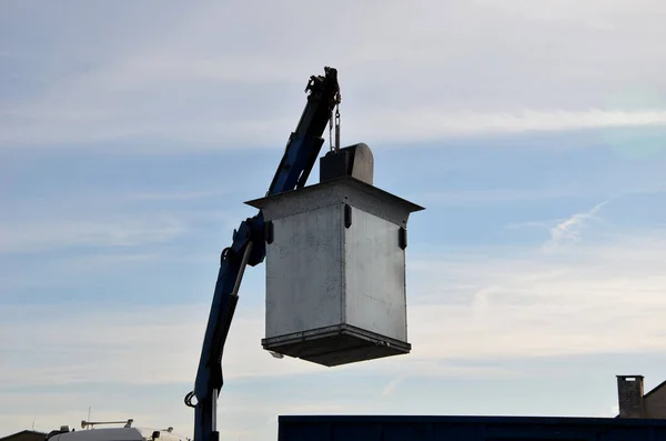 Recyclage Des Déchets Dans Des Conteneurs Séparés Couvercle Inférieur Ouvre — Photo