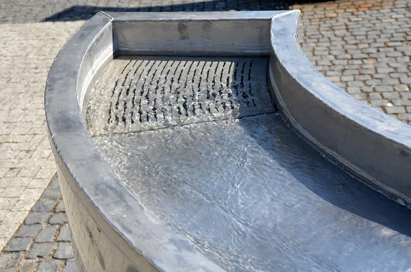 Kindermühlen Und Schleusen Einem Gepflasterten Flussbett Wasser Rinnen Fließen Kann — Stockfoto