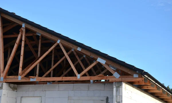 Las Cerchas Están Hechas Madera Aserrada Alta Calidad Graduada Resistencia —  Fotos de Stock