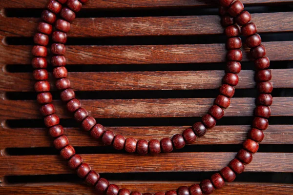 Buddhistische Perlen Armbänder Dunklen Hintergrund — Stockfoto