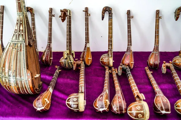 Instrumento Corda Nacional Exposição Xilofone Artesanal — Fotografia de Stock