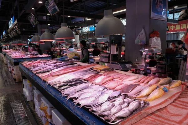 Tailândia Mercado Frutos Mar Peixe Mar Fresco — Fotografia de Stock