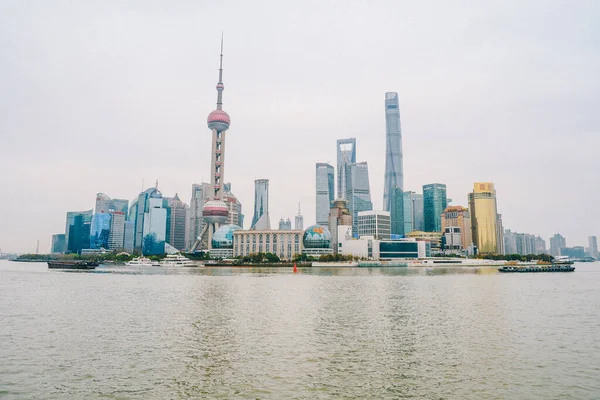 Lujiazui Doğu Nci Kulesi Şangay Bund — Stok fotoğraf