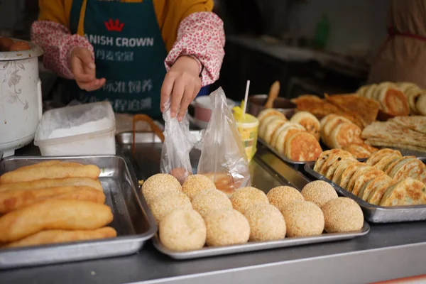 Chinese Takeaway Breakfast Shanghai — Stok Foto