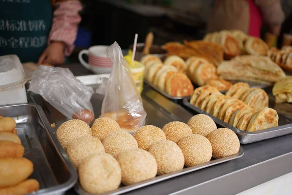 Chinese takeaway breakfast in Shanghai