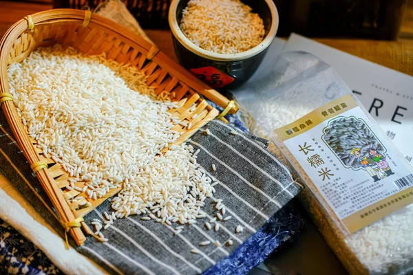 Duftender Reis Weißer Langkornklebriger Reis — Stockfoto