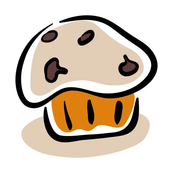 Muffin Vector Kunst Illustratie — Stockvector