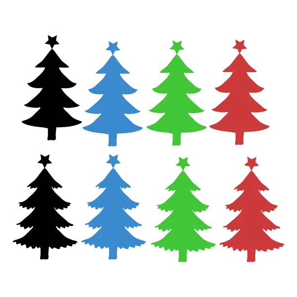 Weihnachtsbäume Clip Art — Stockvektor
