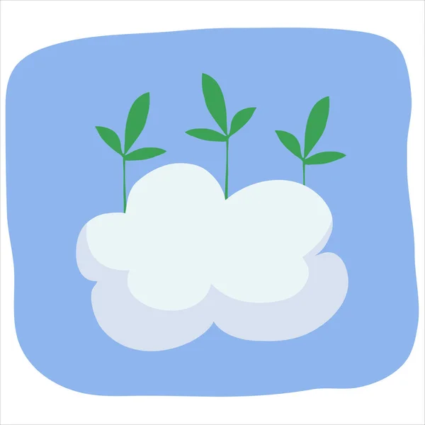 Clip Art Cloud Farming — Vector de stock