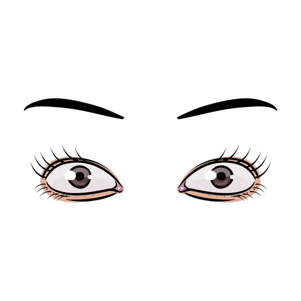 Vektorová Ilustrace Lidských Očí — Stockový vektor