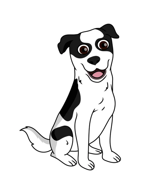 Jack Russell Terrier Preto —  Vetores de Stock