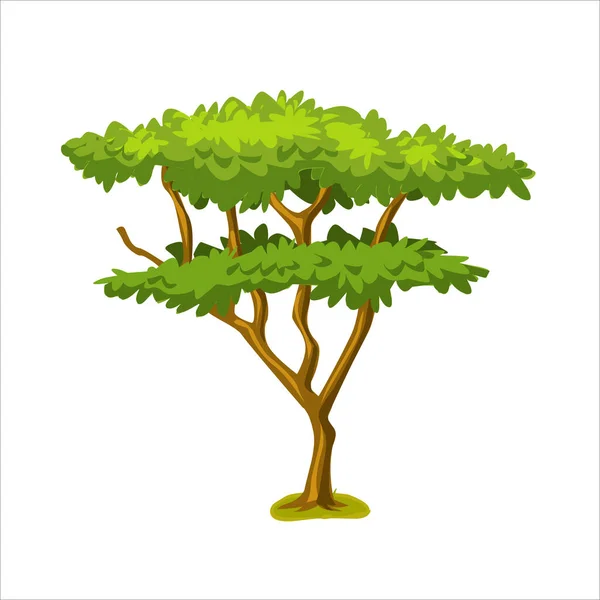 Isolé Tree Vector Illustation — Image vectorielle