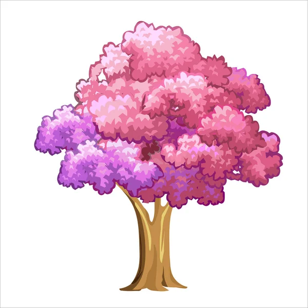 Πολύχρωμο Μεγάλο Δέντρο Φθινόπωρο — Διανυσματικό Αρχείο