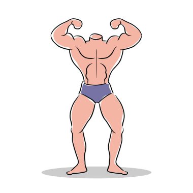 Headless Strong Muscle Man