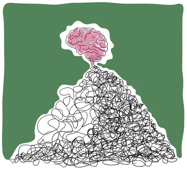Ruh sağlığı. Vektör çizim