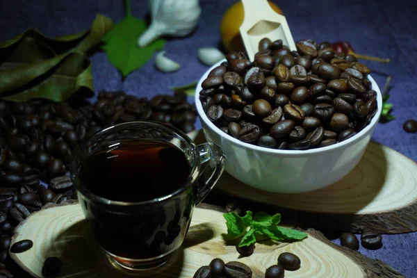 Roasted Coffee Beans Background — Stock Photo, Image