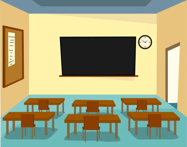 Class Room Clipart Vector Illustration Isolated — Stock Vector