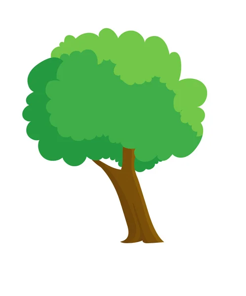 Klien Pohon Apel Yang Terisolasi - Stok Vektor