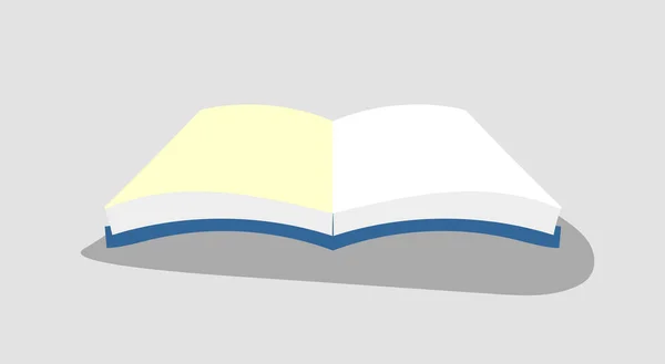 Abrir Libro Clipart Vector Ilustración Aislado — Vector de stock