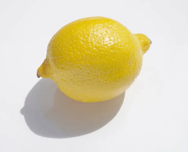 Close Lemon White Background Stock Photo — Zdjęcie stockowe