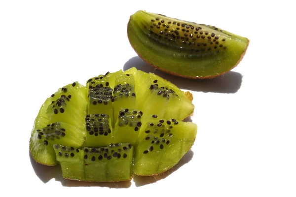Kiwi Fruit Cut Seeds — Stockfoto