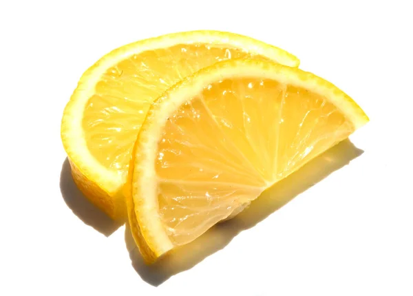 Close Lemon White Background Stock Photo — ストック写真