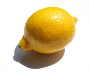 Taze Lemon stok fotoğrafı beyaz arkaplanda izole edildi