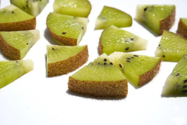 Kiwi Fruit Cut Background — Foto Stock