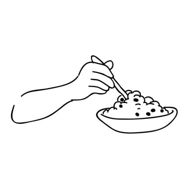 Gıda Hattı sanat vektörü illüstrasyonu