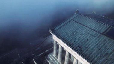 Malerischer Blick auf öldü Walhalla bei Regensburg im Herbst