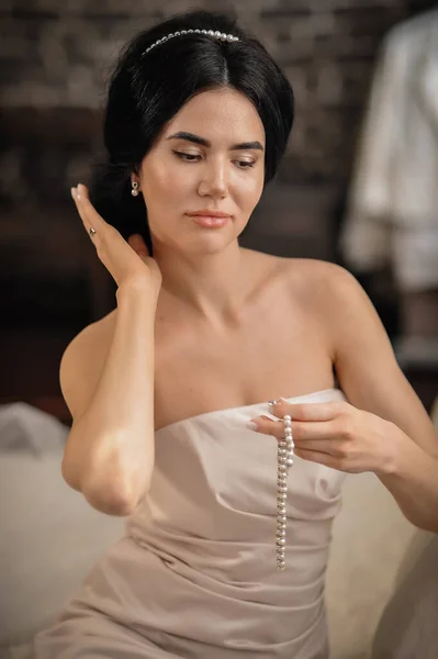 Vacker Brud Brudklänning — Stockfoto