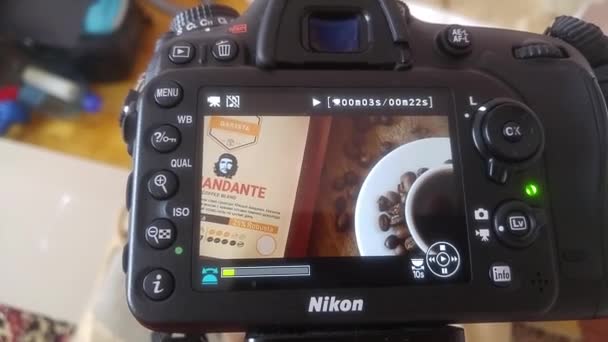 Tiraspol Moldavia Marzo 2021 Backstage Food Video Anteprima Della Fotocamera — Video Stock