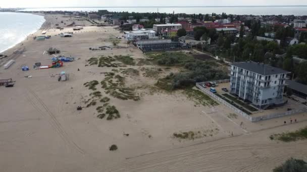 Resort Playa Zatoka Ucrania Vista Del Dron Los Resorts Cerca — Vídeo de stock