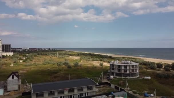 Côtes Mer Noire Point Vue Oiseau Vue Par Drone Sur — Video