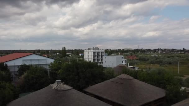 Drohnen Ansicht Des Bau Befindlichen Resorts Zatoka Ukraine Originaldatei Ohne — Stockvideo