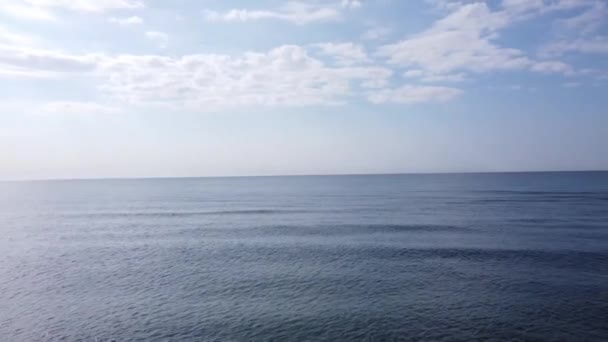 Utsikt Över Svarta Havet Öppnar Stranden Människor Koppla Kul Och — Stockvideo