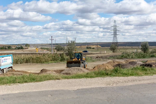 Vulcanesti Moldova Eylül 2022 Uluslararası Otoyol Tamirini Gerçekleştirdi Ukrayna Karayolu — Stok fotoğraf