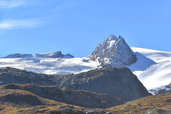 Vedettes Rutor Valgrisanche Seen Deffeyes Refuge — Stock Photo, Image