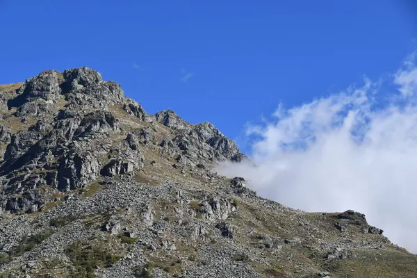 Der Berg Mucrone Vom Süden Aus Gesehen Entlang Des Elvo — Stockfoto