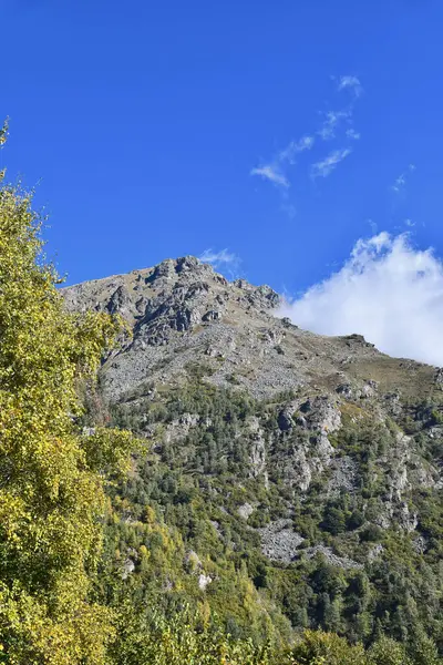 Monte Mucrone Visto Sud Lungo Valle Dell Elvo Zona Biellese — Foto Stock