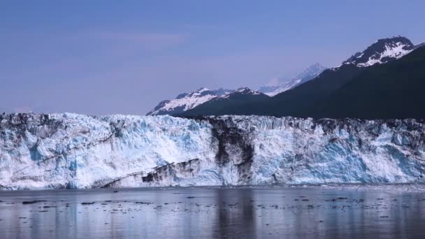 夏の棚氷の様々な景色 クルーズ船からの棚氷の景色をお楽しみください アラスカ アメリカ 2019年7月 — ストック動画