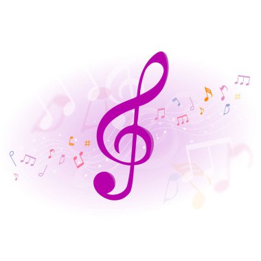 Renkli notalar. Müzik notalarının renk çizimi