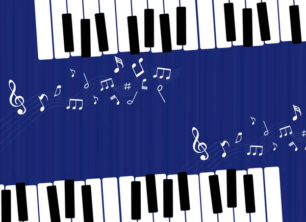 Fundo musical com piano e notas musicais Premium Vector —  Vetores de Stock