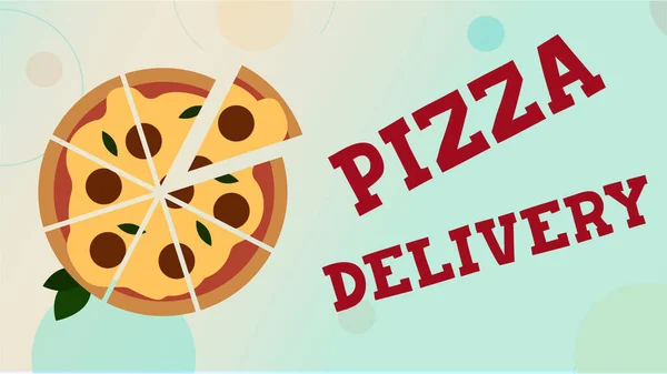 Pizza teslimatı. Yemek restoranı, öğle yemeği pizzacısı.