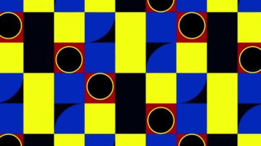 Kareler ve daireler ile desen