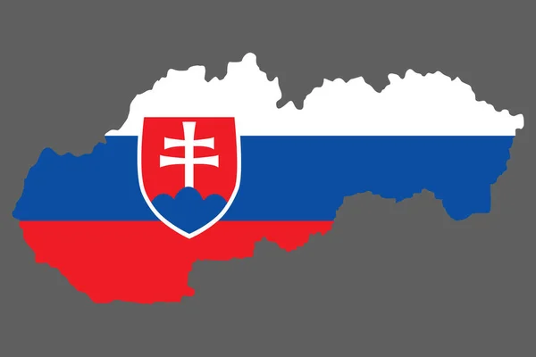 Slovakya 'yı Avrupa haritası ile Haritala