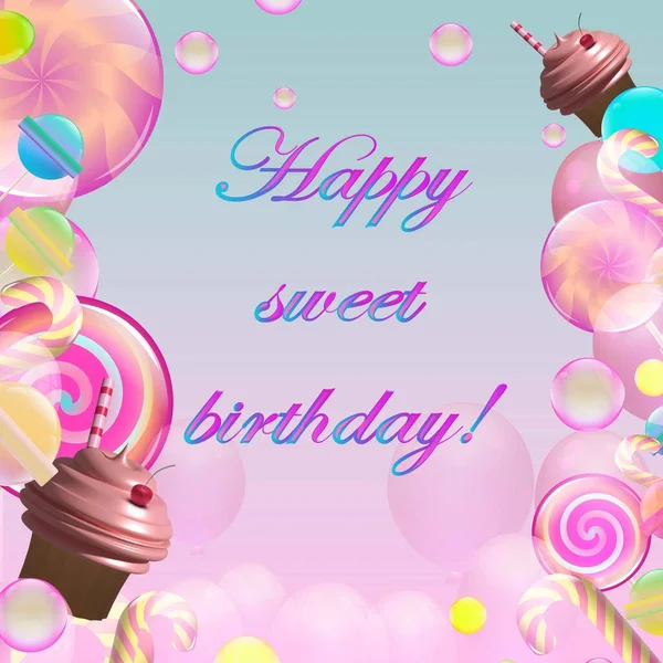 birthday card with cake greeting card