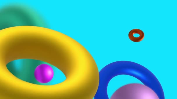 Colorful Shapes Footage Motion — Stockvideo